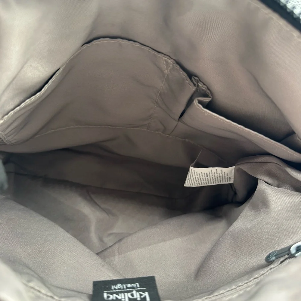 Kipling Charcoal Shoulder Bag | Very Good Condition